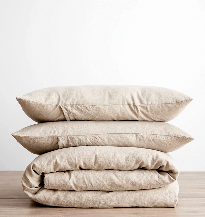 Cultiver Linen Duvet Cover Set - Natural