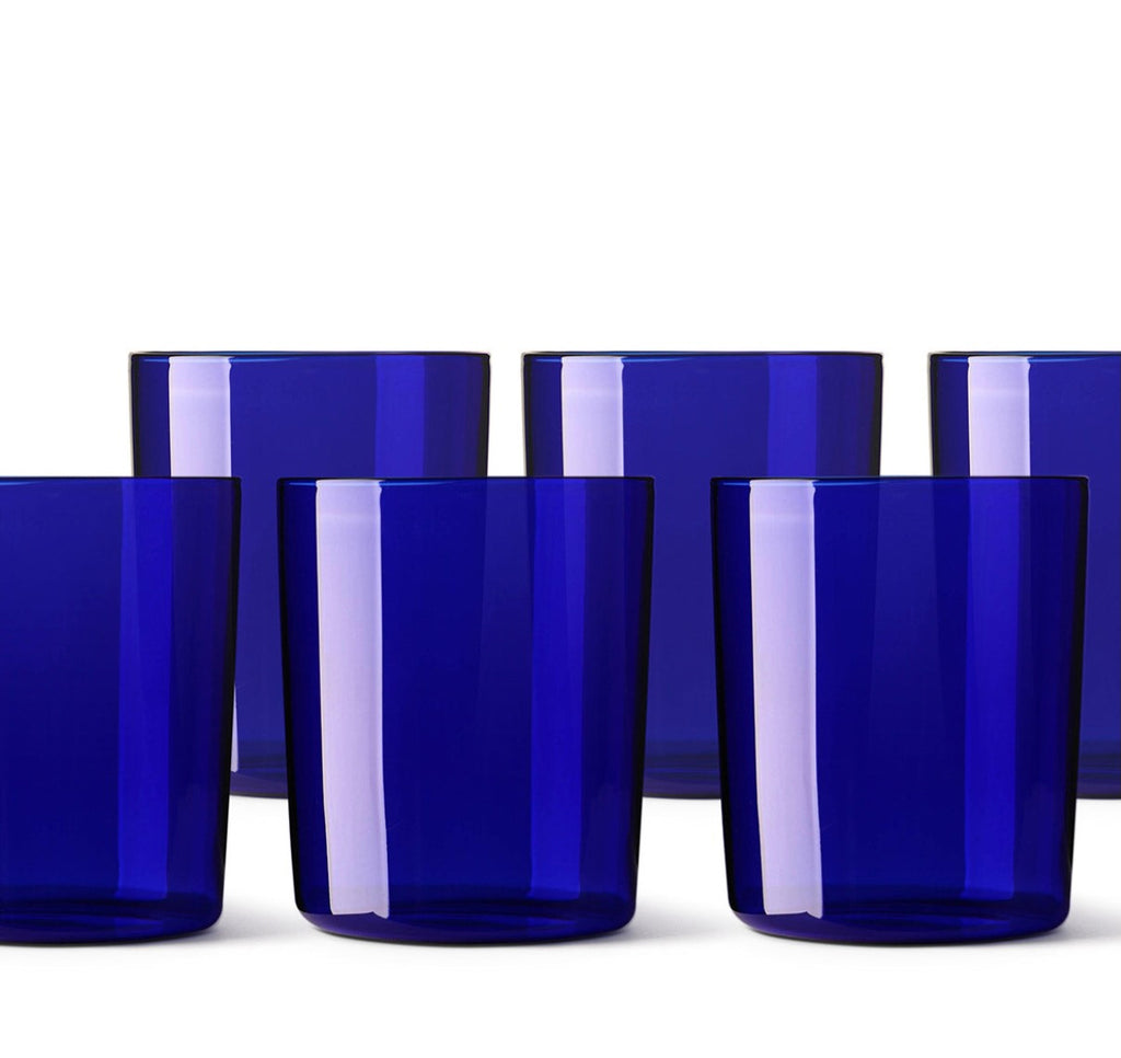 Studio Milligram Glass Cup Set - Blue