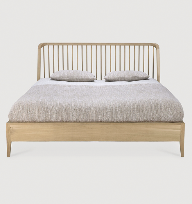 Spindle Oak Bed by Ethnicraft KING EUROPEAN Kartique