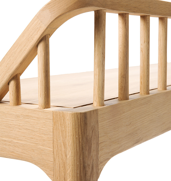 Spindle Oak Bench Seat by Ethnicraft