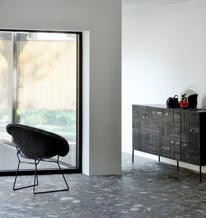 Ethnicraft Teak Tabwa Black Sideboard