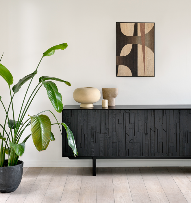 Ethnicraft Teak Mosaic Sideboard