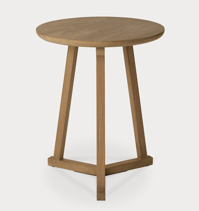 Ethnicraft Teak Tripod Side Table