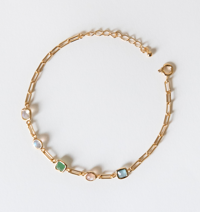 Stone Link BraceletAva Link Stone Bracelet