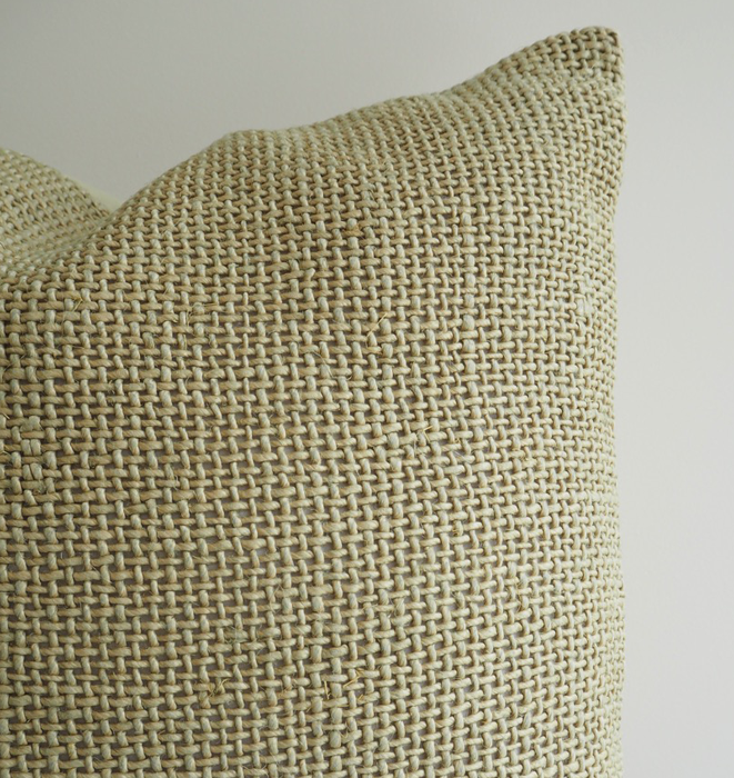 Woven Linen Olive Cushion