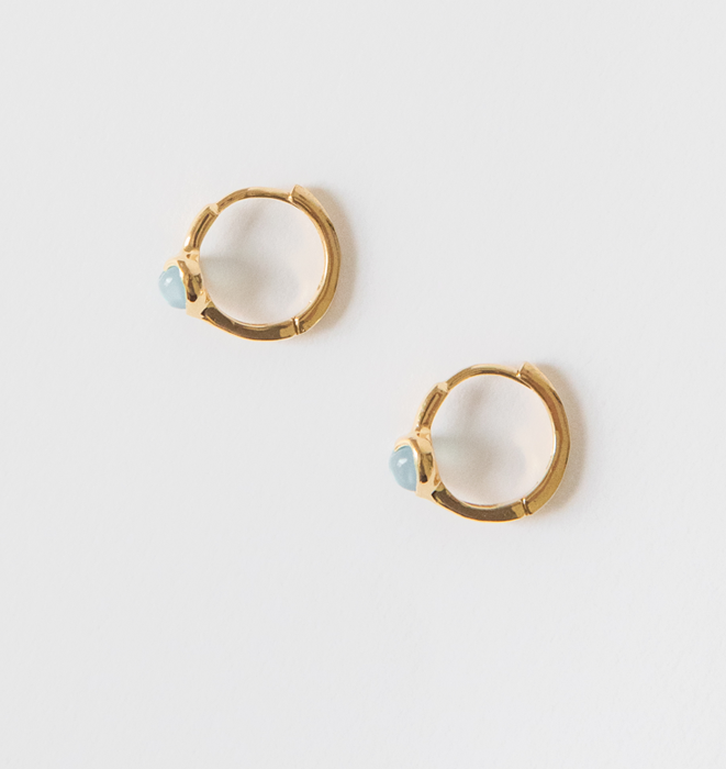 Amore Blue Sleeper Earrings
