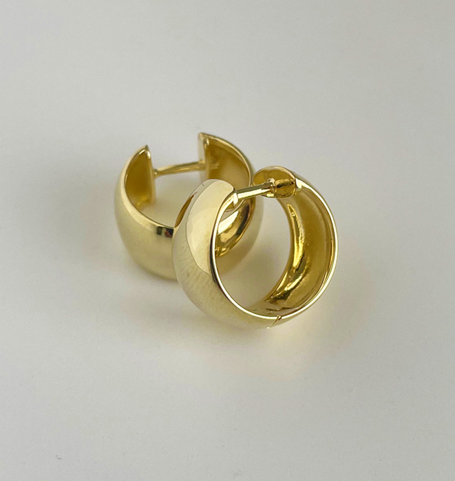 Wide Huggie Earrings by Kartique