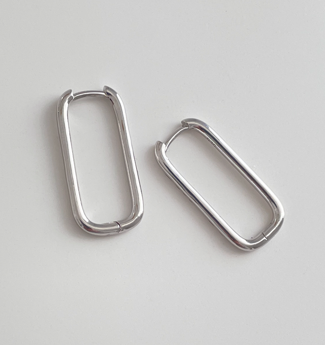 Staple Silver Earrings