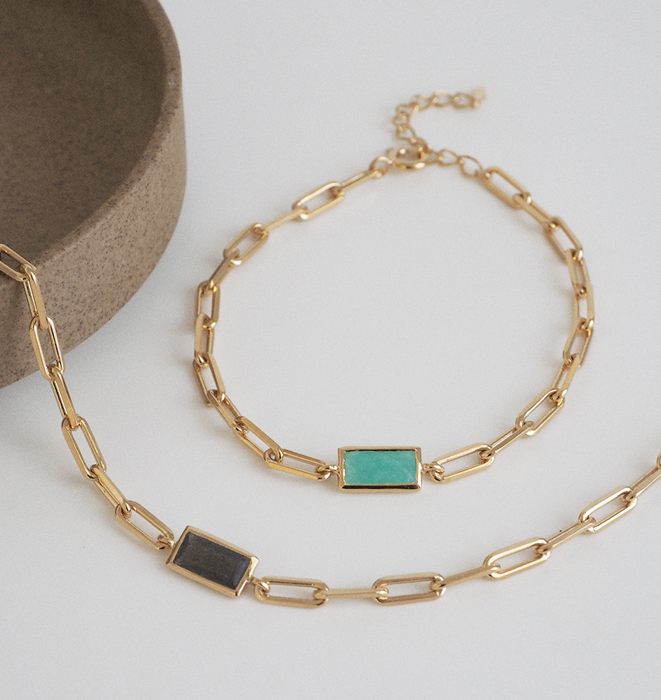 Lynx Chyrsoprase Bracelet