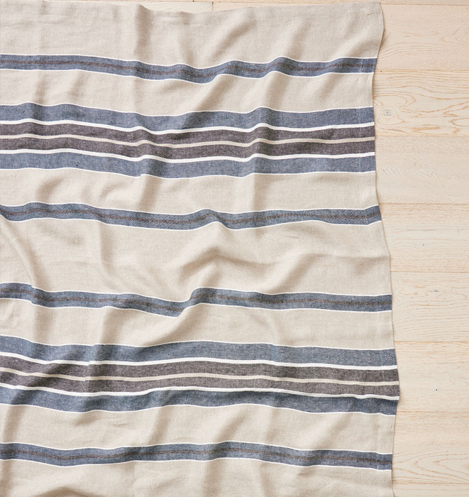 Franco Linen Throw - Denim