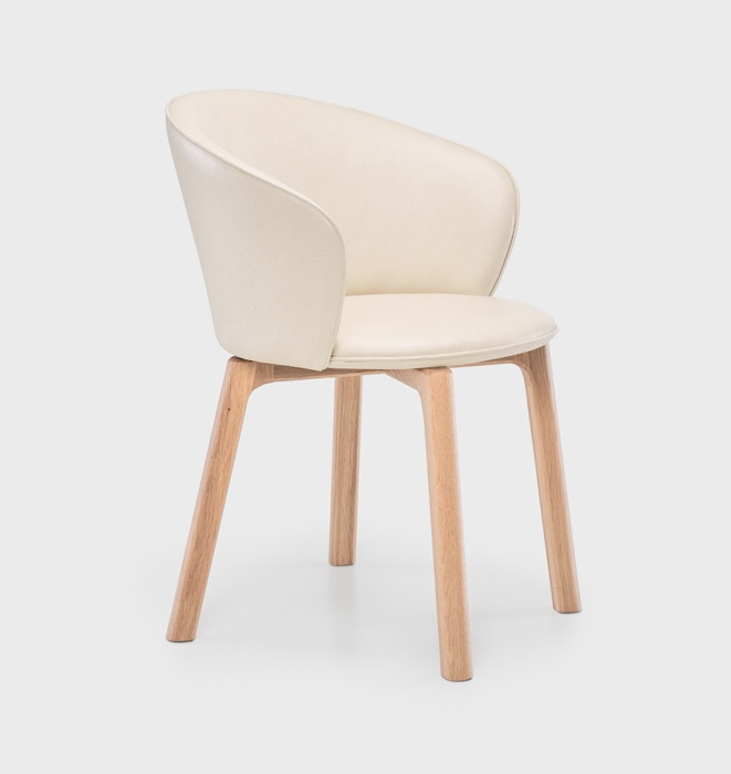 Glide Dining Chair by Sketch - Leather Upholstery