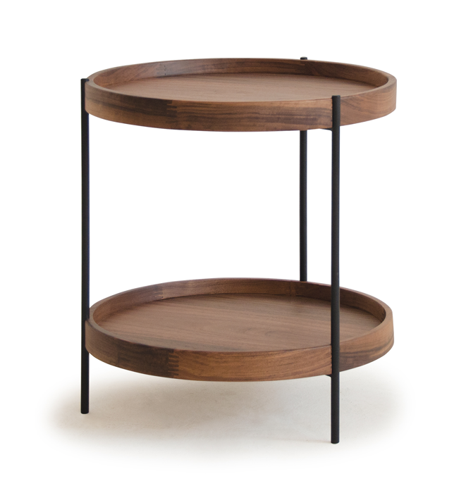 Humla End Table in Walnut