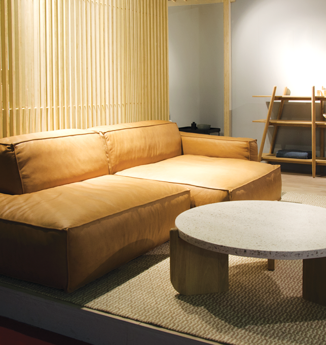 Baker Modular Sofa in Leather