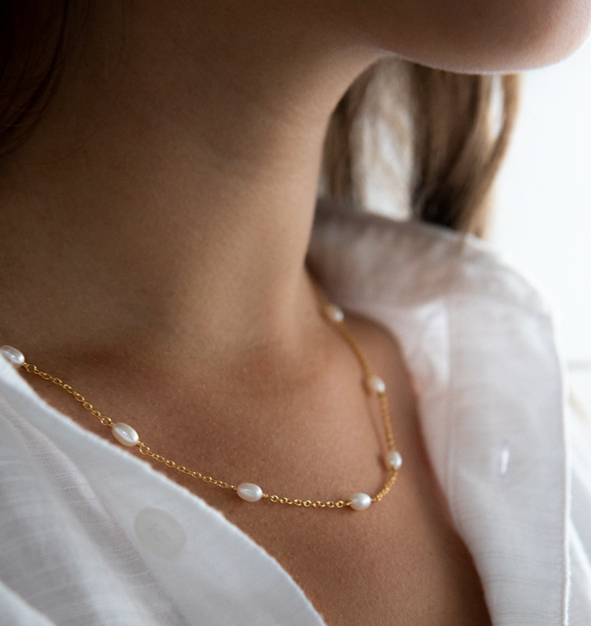 Pearl Space Necklace