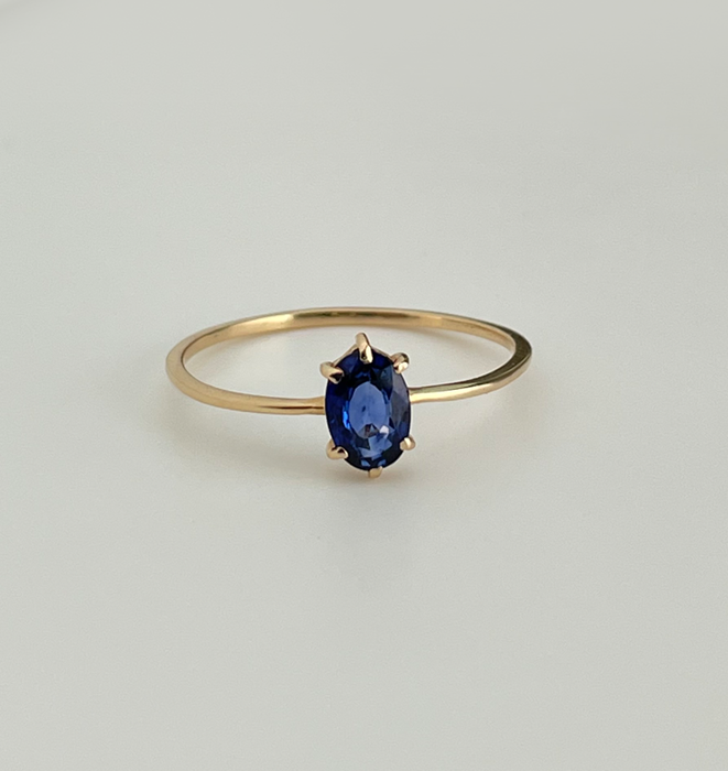 BLUE SAPPHIRE RING 4.00 CARAT AAA+ Quality Natural Blue RING Neelam GOLD  Plated Adjustable Gemstone Ring BLUE STONE RING for Women's and Men's