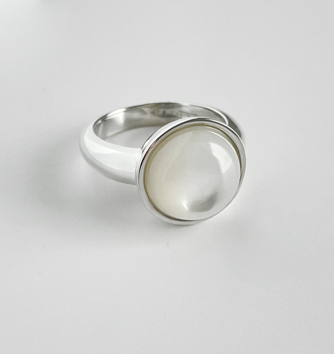 Mother of Pearl Dome Ring