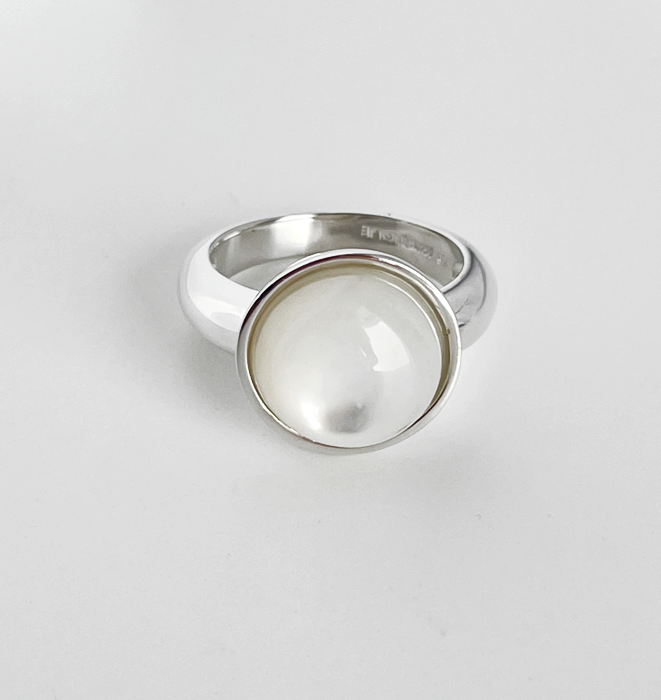 Mother of Pearl Dome Ring