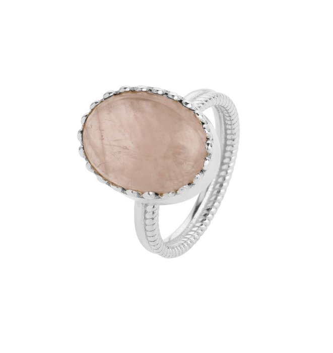 Elena Ring - Rose Quartz