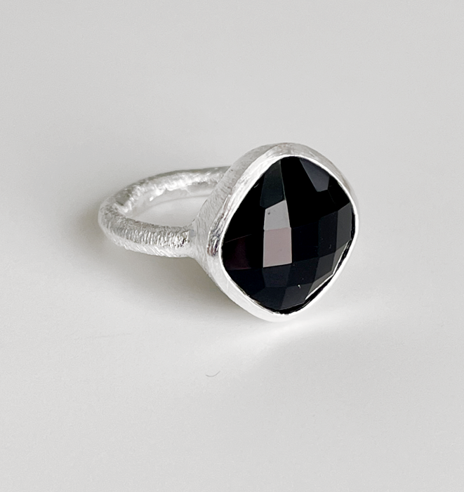 Meraki Silver Ring - Black Onyx