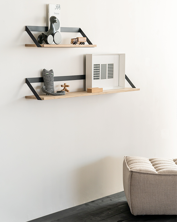 Ethnicraft Oak Ribbon Shelf - Black