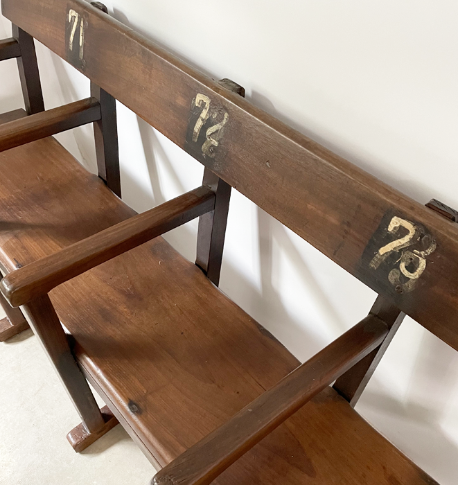 Antique folding theater on sale seats