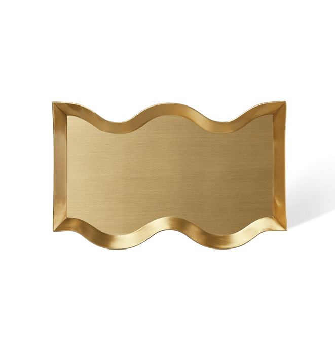 Brass Wave Tray by Black Blaze